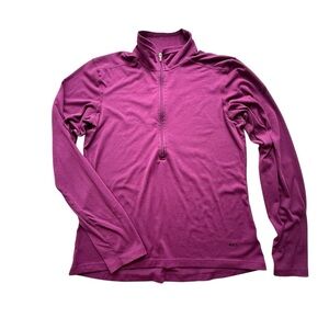 REI Half-zip Lightweight Long Sleeve Fuschia UPF 50+ Sun Shirt Small